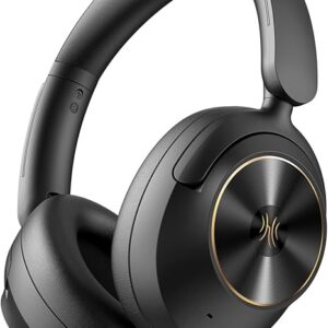 OneOdio Focus A6 Hybrid Active Noise Cancelling Headphones, 75H Playtime, LDAC Hi-Res Lossless Audio, Bluetooth 6.0, Dual Mic ENC Call, Support Wired ANC via USB-C, Wireless Over Ear Headphones